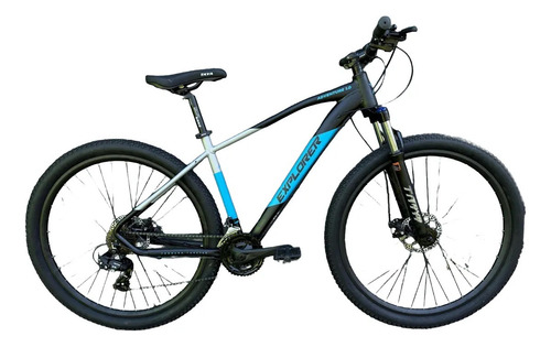 Bicicleta Rodado 29 Explorer-shimano-aluminio-disco-susp Negro M