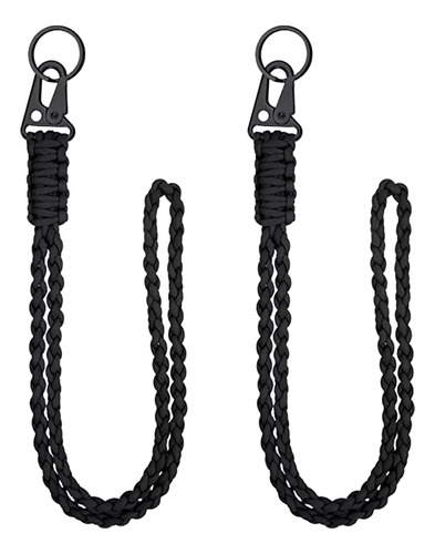 Llavero Táctico Con Forma De Paracord (bk), Cuerda Pesada, M