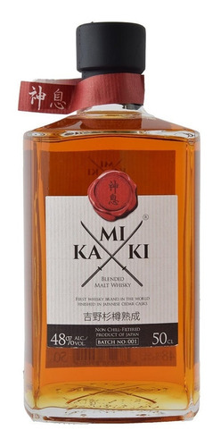 Whisky Japones Kamiki Malt Blended 500ml En Estuche 48%alc