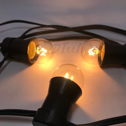 Imagen 3 de 7 de 10 Lámparas Incandescente Gota E27 15w Luz Cálida Guirnalda