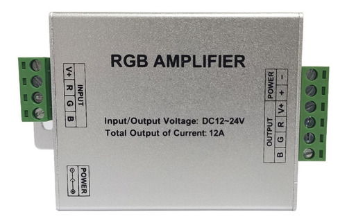 Imagen 4 de 9 de Amplificador Rgb 12-24v 3 X 4a Tira Rgb Módulo Rgb