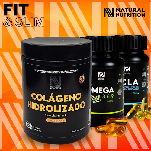 Fit & Slim - Pack Natural Nutrition - Sabor Naranja