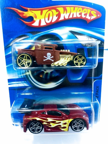 Pack Hot Wheels Ferrari 360 Modena Y Bone Shaker 2006 1:64