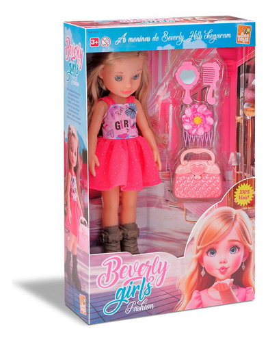 Brinquedo Fashion Com Bolsa Pente Espelho E Acessórios