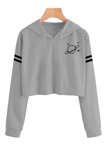 Blusa Moletom Cropped Espaço Planeta Tumblr Nasa Fofo Casaco | Mercado Livre