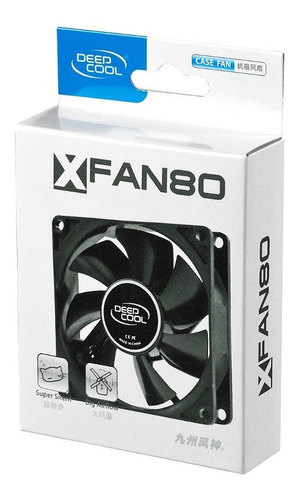 Fan Deepcool Xfan80  80x80 Black