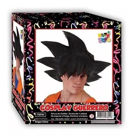 Party Store - Peluca Cosplay Son Goku Dragon Ball- Cotillon