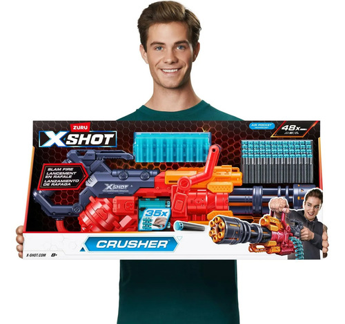 Pistola De Juguete X-shot Crusher - 48 Balas