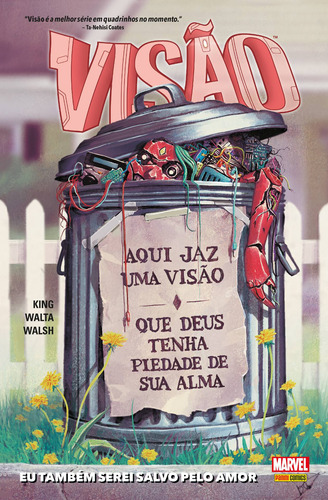 Visão: Eu Também Serei Salvo Pelo Amor, de King, Tom. Editora Panini Brasil LTDA, capa dura em português, 2018