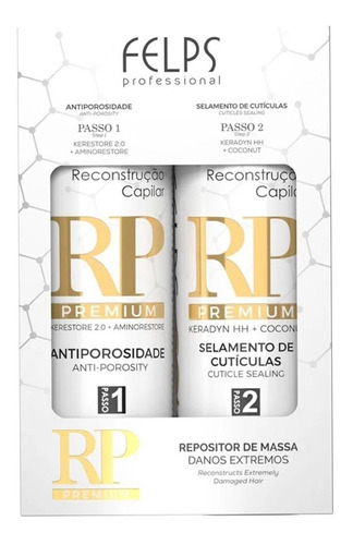 Kit Reconstrucao Capilar Rp Premium 100ml Felps Professional