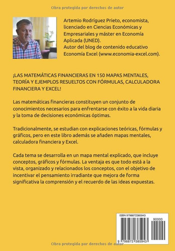 Matemáticas Financieras En Mapas Mentales: Teoría Y Ejemplos Resueltos Con Fórmulas, Calculadora Y Excel, De Rodríguez Prieto, Artemio. Editorial Independently Published, Edición 1 En Español, 2023