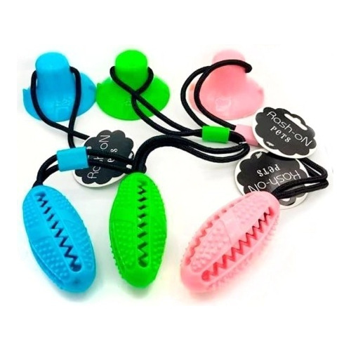 Juguete Perro Stick Pelota Rugby Rellenable Ventosa Sopapa