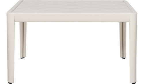 Mesa De Centro Aura De Plástico Elegante Exterior Jardín Color Blanco 93811