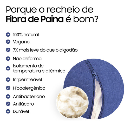 Almofada Cilíndrica Bolster Eco Rolinho Yoga Restaurativa Cor Azul Yogateria