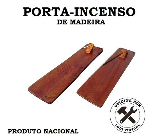 Porta Incenso De Madeira - Artesanal