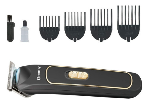 Imagen 5 de 8 de Maquina Corta Pelo Recargable Geemy Con Accesorios Gm-6578