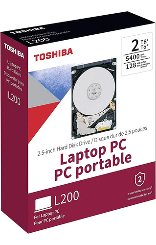 Toshiba Hdwl120xzsta L200 2tb Disco Duro Interno 5400 Rpm...
