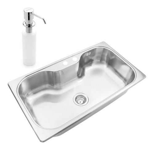 Pileta Bacha Johnson Acero Luxor Si85a Sta Dosificador Promo