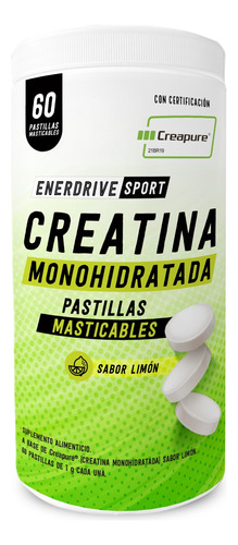 Pastillas Masticables De Creatina Creapure® Sabor Limón