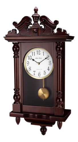 Reloj De Pared Olden Days Con Madera Auténtica, 4 Opciones D