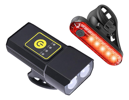 M Linterna De Luz Delantera De Bicicleta Con Con Luz Trasera