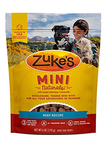 Zuke S Mini Naturals Training Dog Treats, Fabricado Con Vita