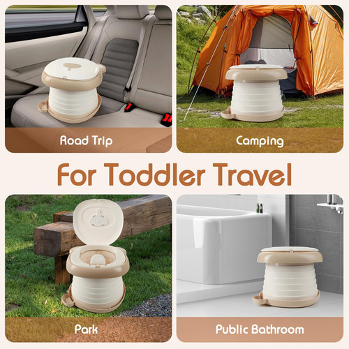 Asiento Portátil Y Orinal Plegable Para Niños Pequeños