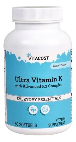 Ultra Vitamin K Incluye Advanced K2 Complex 180softgels