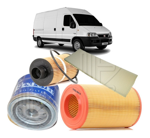 Kit 4 Filtros Ducato 2.3 Multijet