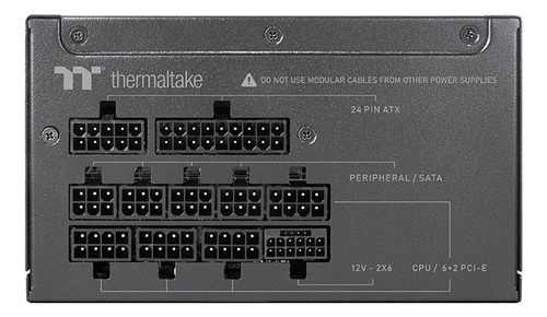 Fuente Gamer Thermaltake Tp Gt 850w 80 Plus Gold Modular Color Negro