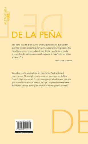 Ernesto para intrusos: Antología de la obra literaria de Ernesto de la Peña, de De la Peña, Ernesto. Literatura Hispánica Editorial Alfaguara, tapa blanda en español, 2015