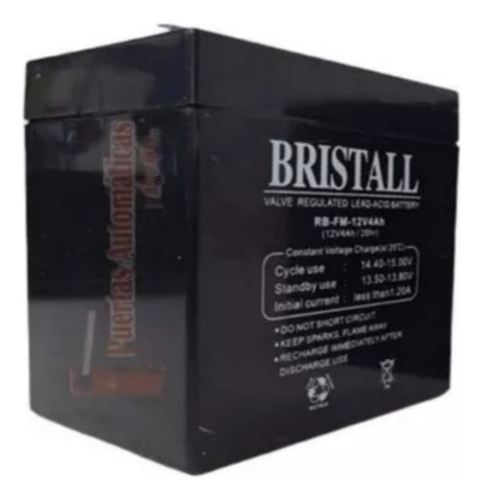 Batería Recargable 12v 4ah  Bristal 