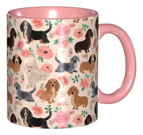 Taza De Cafe De Dachshund Para Perros Tazas De Te De Ceramic