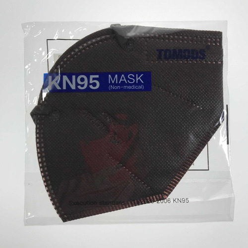 Cubrebocas Kn95 Tomods Mascarillas Certificados Caja 10 Pzs Color Bordó