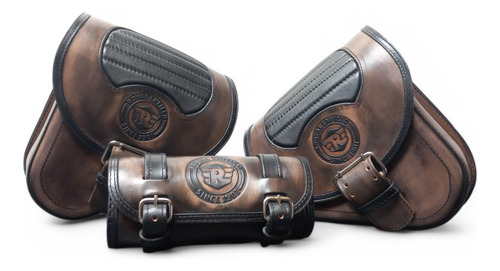 Conjunto Alforjas Y Accesorios Black Hawk Royal Enfield Combinado