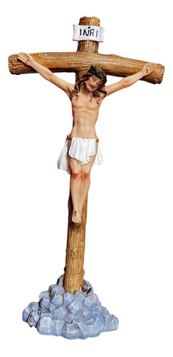 Jesús En Crucifijo Cruz De Pared Orando Colección De