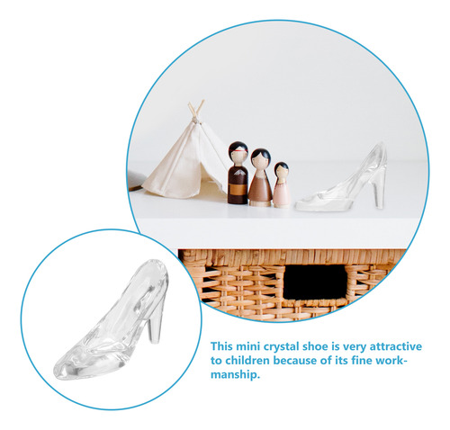 Clear Heels Crystal Shoe Decoration