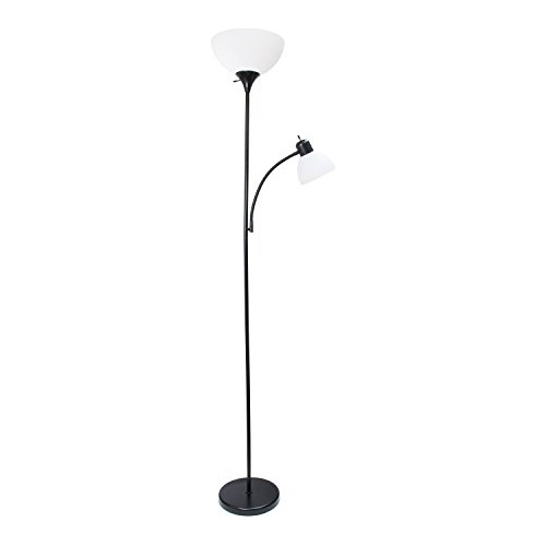 Simple Designs Home Lf2000-blk Lampara De Pie Para Madre E H