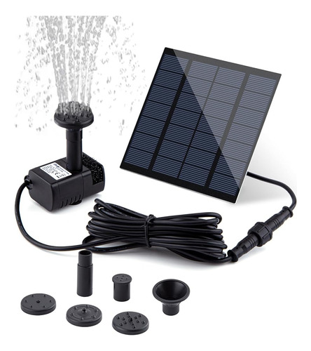 ~? Bomba De Fuente Solar Solar Powered Bird Bath Fountain So