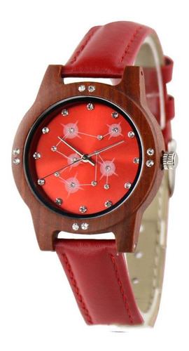Relogio Duoyidian Quartz Feminino Couro Re