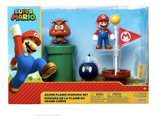 Nintendo Super Mario Bros Set Diorama Acorn Plain