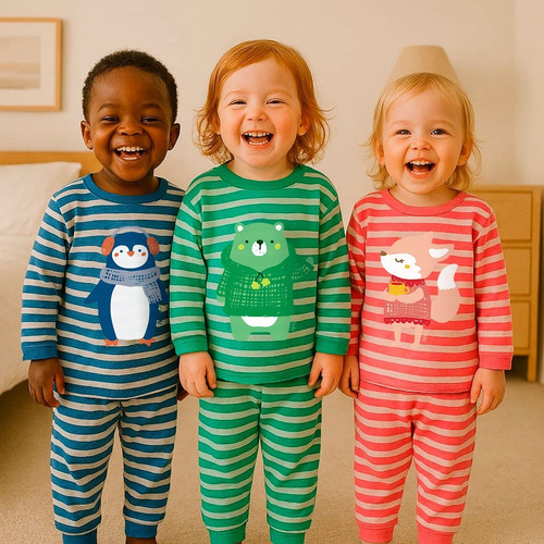 Pijama Pachi, 2 Piezas Rayado 100% Algodón