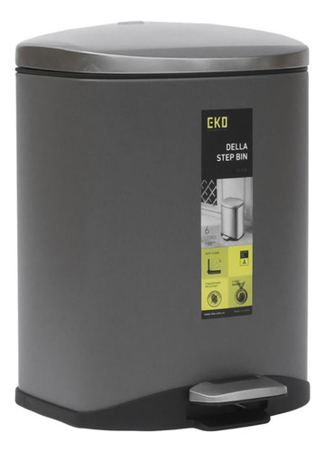 Basurero Eko Soft Grey 6lt