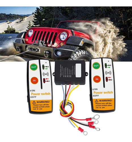 Receptor Y Control Remoto De Cabrestante Eléctrico De 12 V,