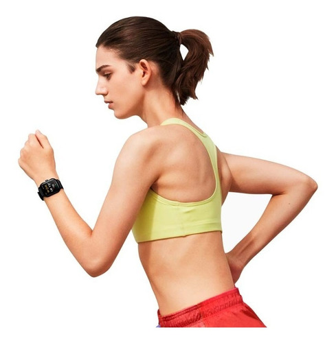Imagen 7 de 7 de Smartwatch Amazfit Fashion GTS 2e 1.65" caja de aleación de aluminio negra, malla obsidian black de silicona A2021