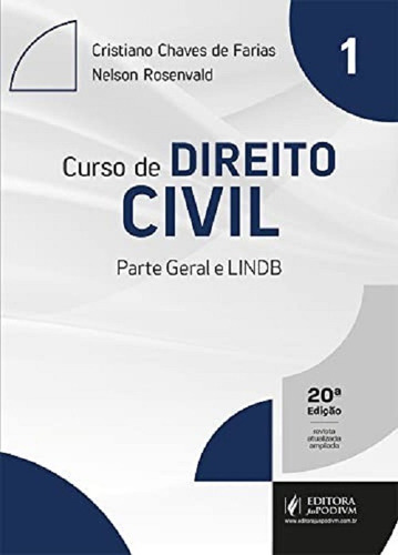  Curso De Direito Civil - Vol.1 : Parte Geral E Lindb