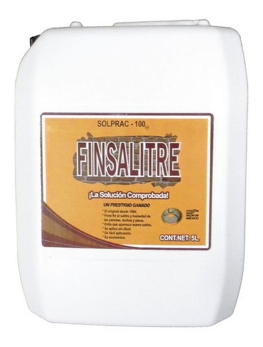 Eliminador De Salitre Y Humedad 5lt Finsalitre Solprac 0155