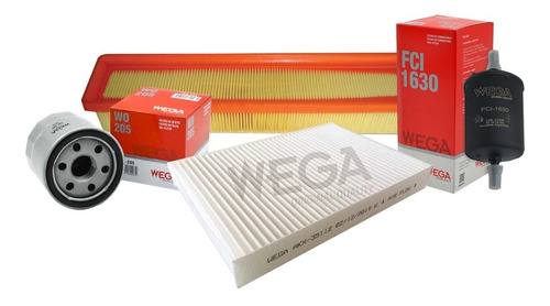 Kit Filtros Clio Mio 1.2 16v 2012 A 2015  Wega