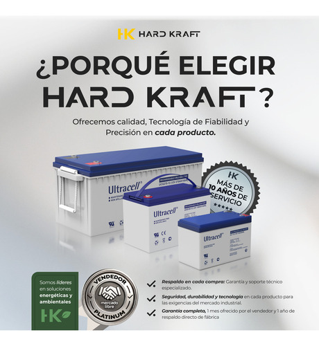 Pack X2u Bateria Ultracell 12v 100ah Solar Inversor Ups Led