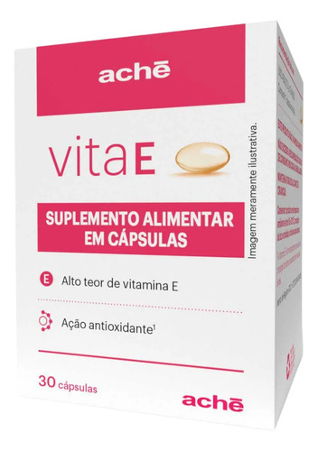 Vita E 400mg Frasco Com 30 Cápsulas Ache